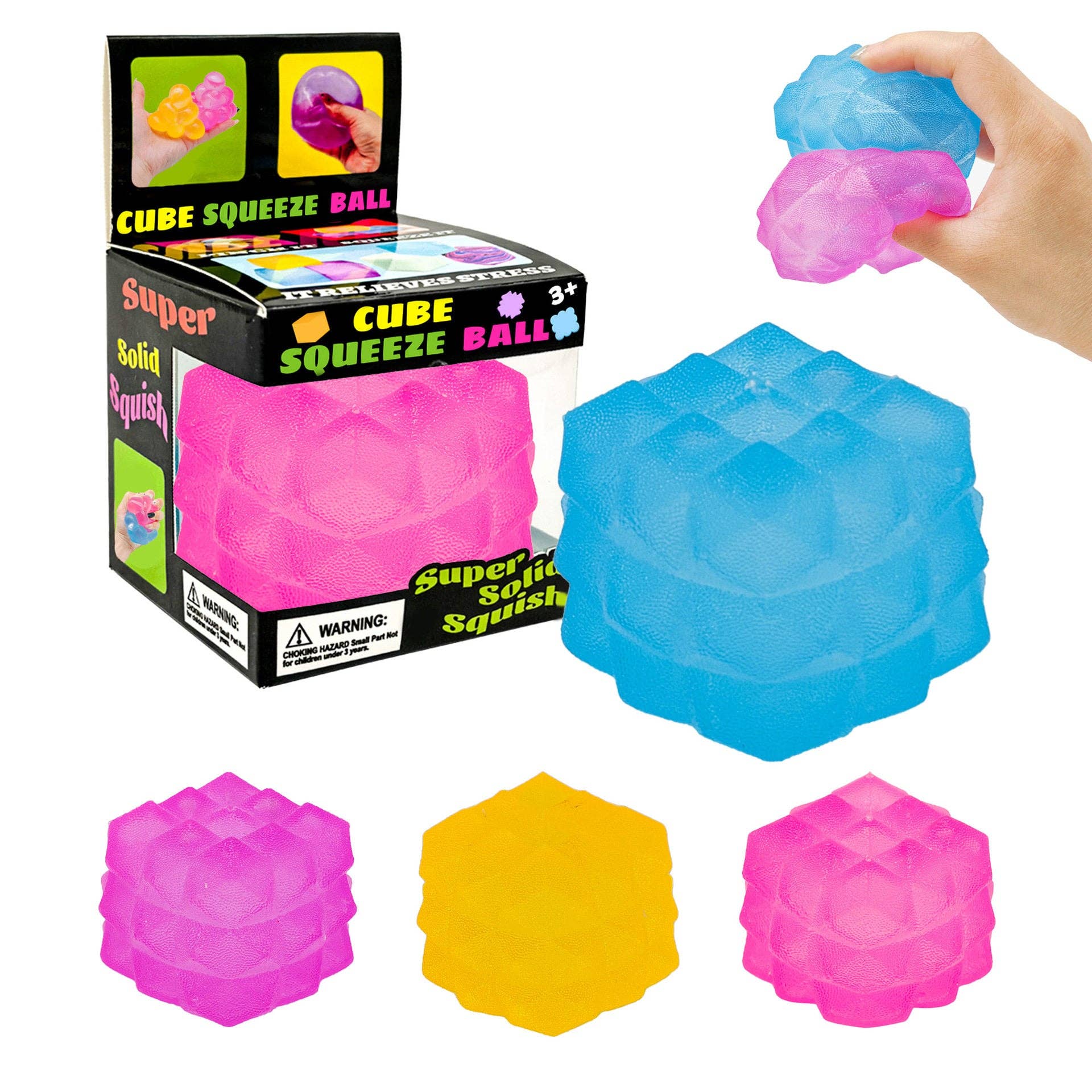 Water Cube Polygonal Ice Cube Malt Sugar Stress Relief Toy