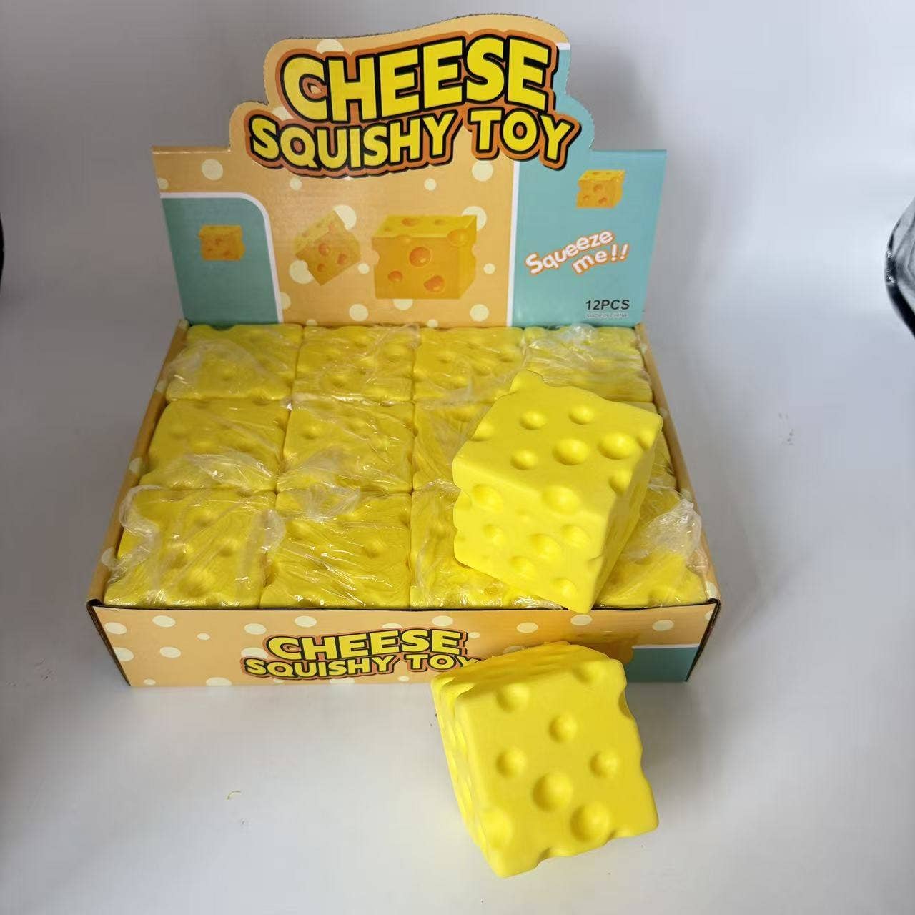 Cheese Cube Squishy Slow Rising Stress Relief Toy