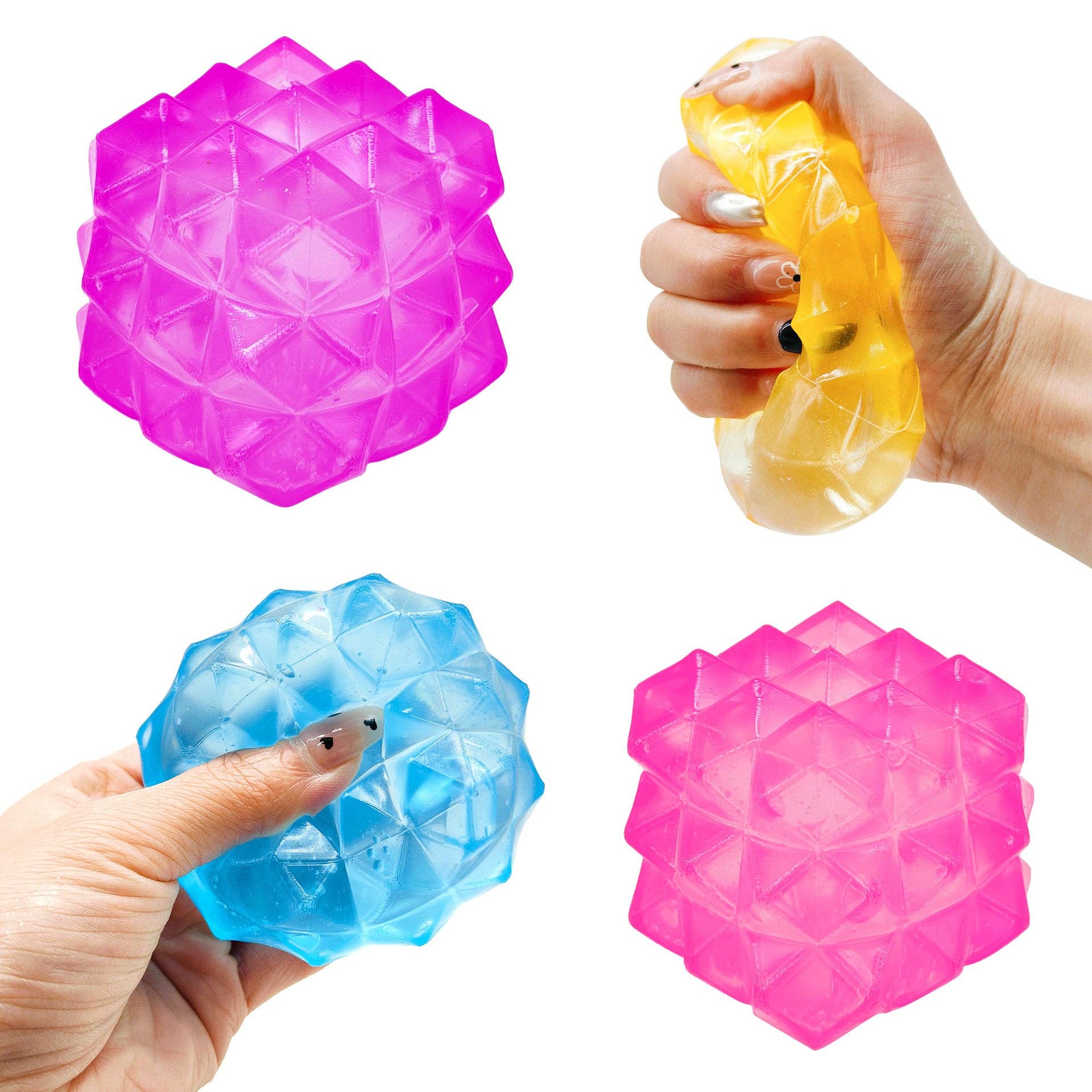 Water Cube Polygonal Ice Cube Malt Sugar Stress Relief Toy