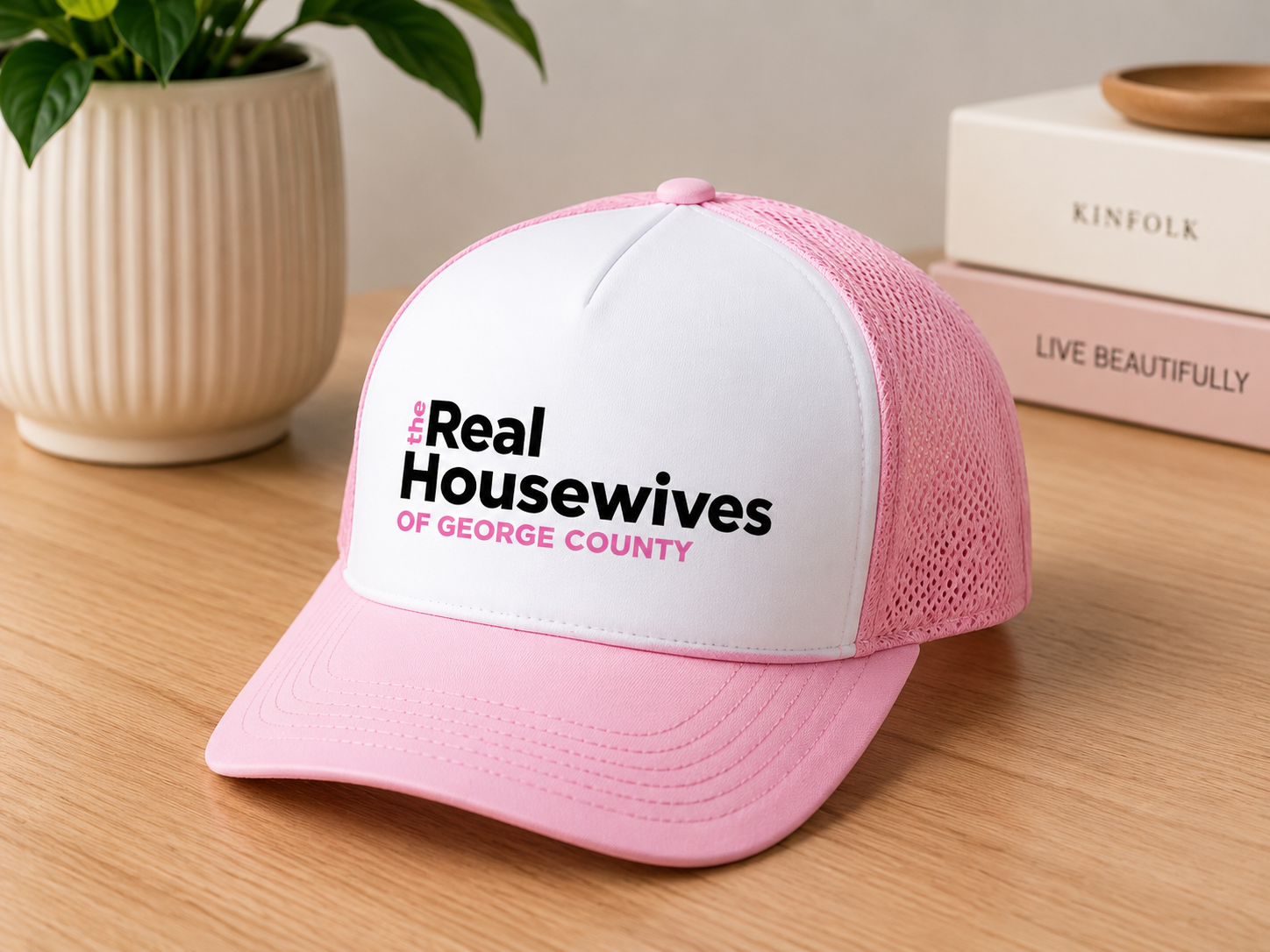 Custom The Real Housewives - Your Town City TV Trucker Hat
