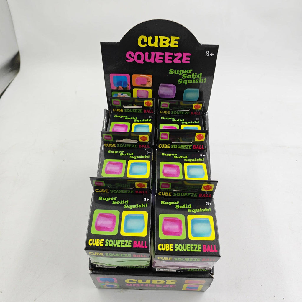 Glitter Cube Squishy Soft Stress Relief Toy Sparkle Squeeze
