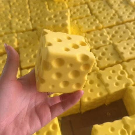 Cheese Cube Squishy Slow Rising Stress Relief Toy