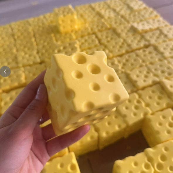 Cheese Cube Squishy Slow Rising Stress Relief Toy